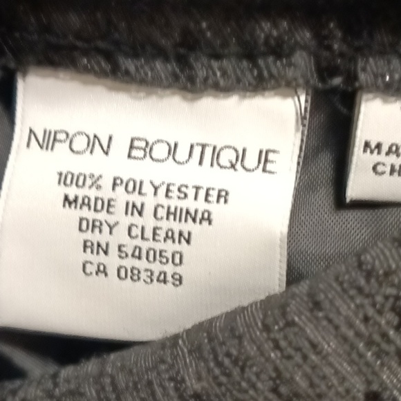 FINAL PRICE NWOT NIPON BOUTIQUE black, 2-pc pantsuit w flap pockets 14 - Picture 12 of 16